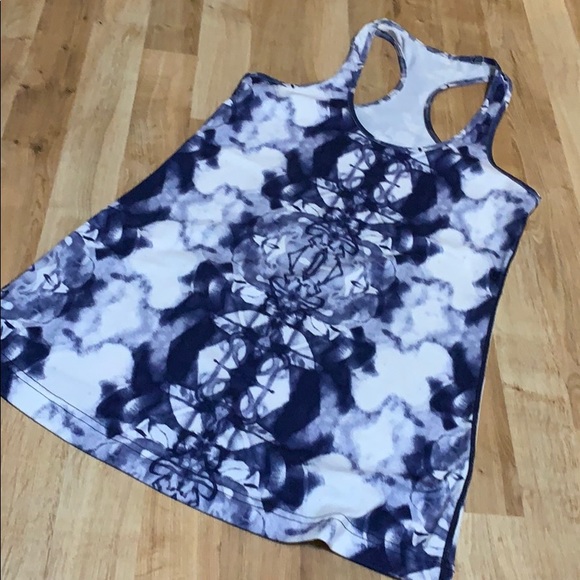 Lululemon ink blot tank sz 8 purple tie dye - Picture 3 of 7